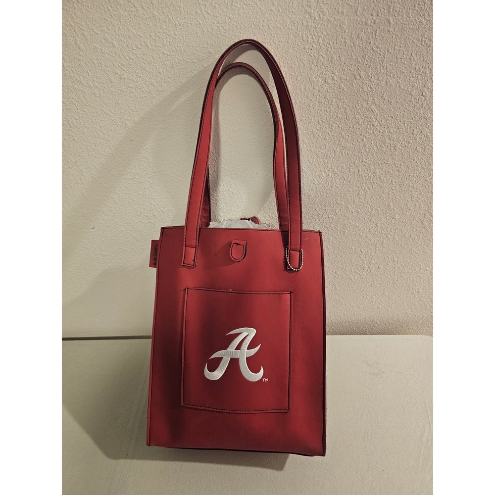 Alan Stuart Medium Red Atlanta Braves Tote Bag MLB Baseball Logo
